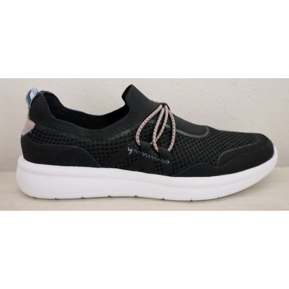Clarks Women's Sz 10M Black Cloudsteppers Ezera Run Slip-On Knit Sneakers - Picture 7 of 10